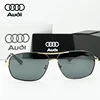 High Quality AUDI Genuine Sunglasses for Men Fashion Polarized Driving Eyewear Metal Frame Pilot Sun Glasses Original Box