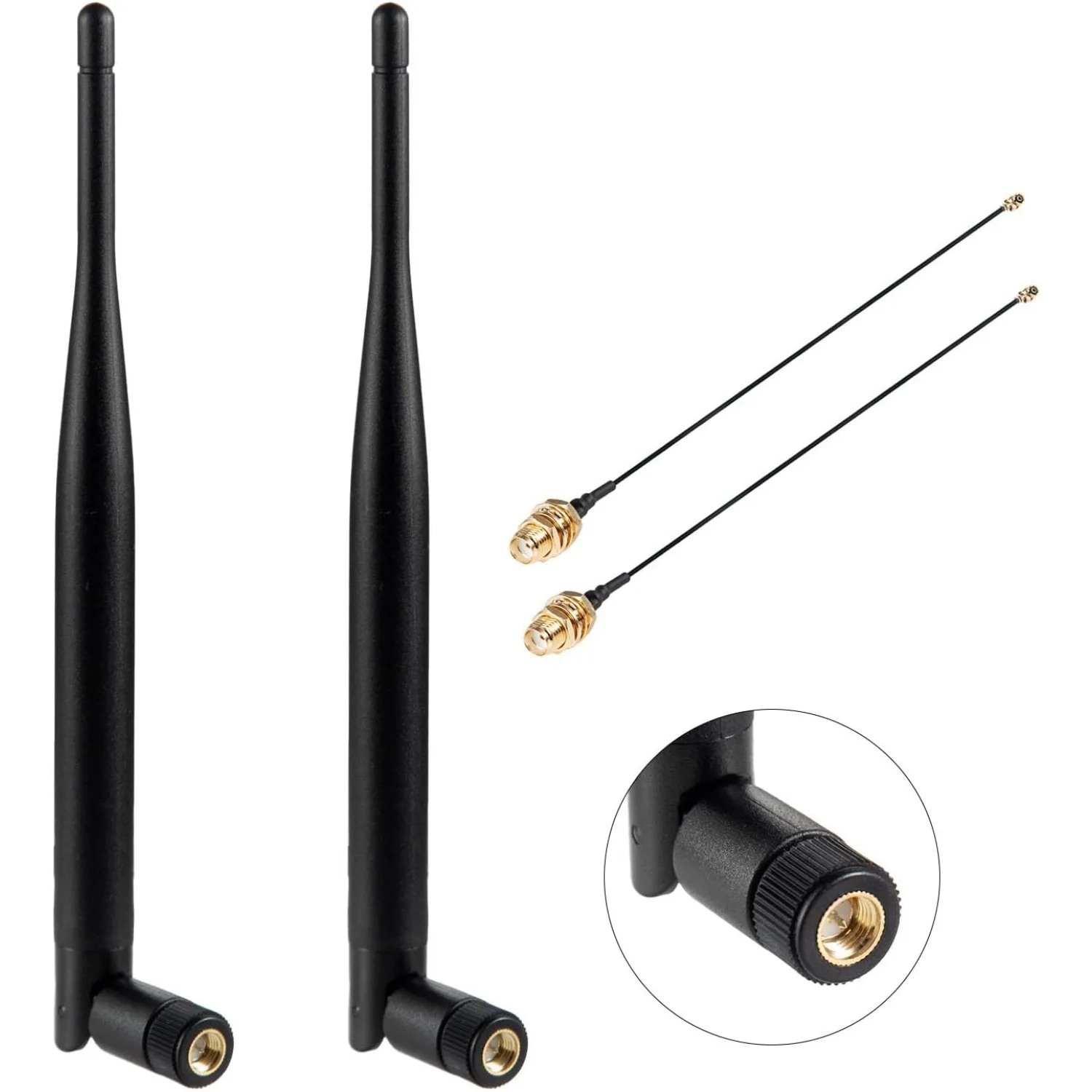 433MHz Omnidirectional Antenna 5dBi SMA Male + 15cm Adapter Cable for Wireless D