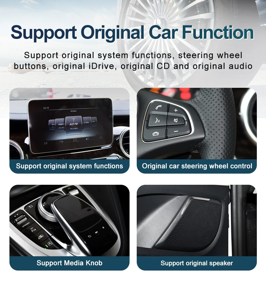 Factory Price Android14 AUTO Carplay For Mercedes Benz V Class W447 V250 Intelli
