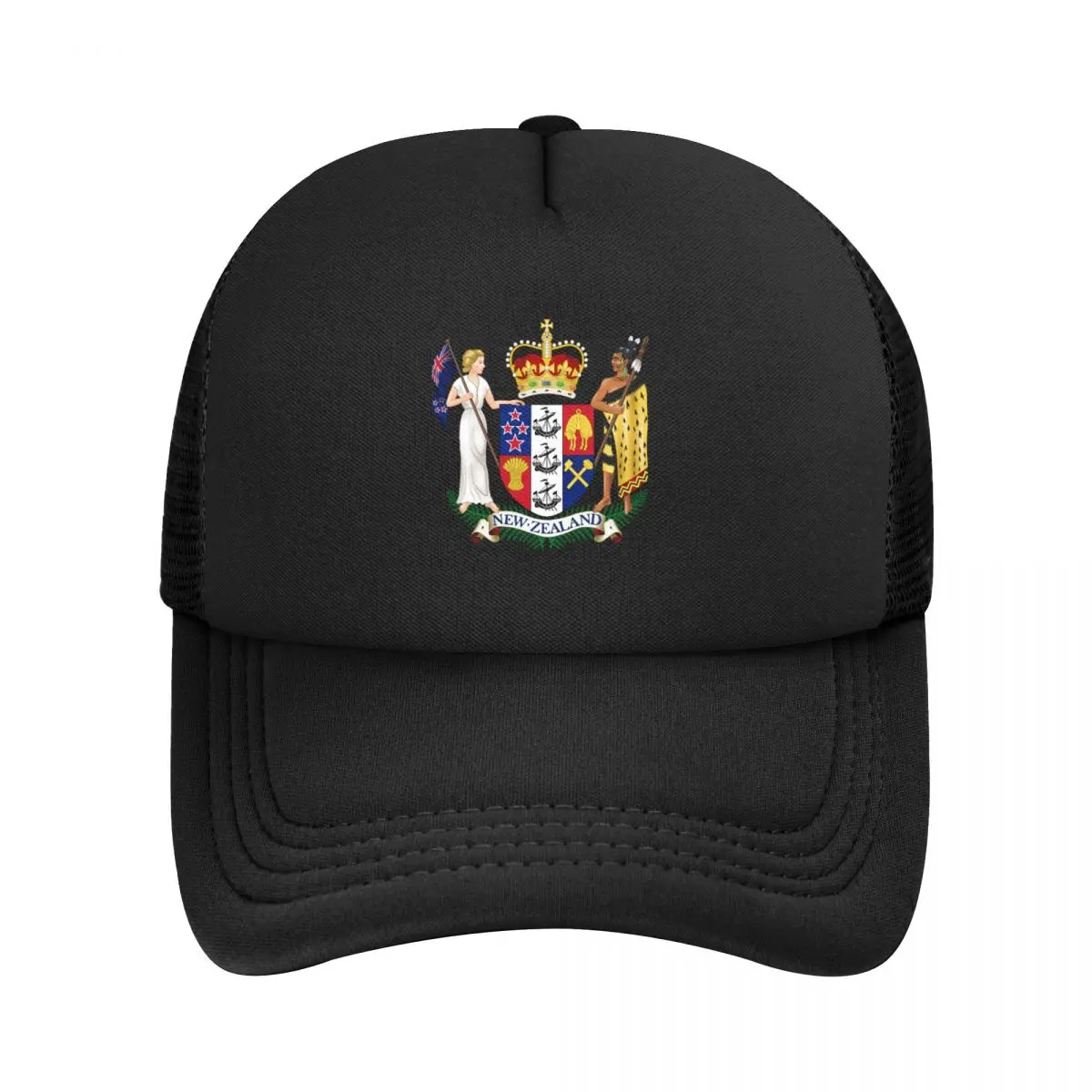 

Custom Coat Of Arms Of New Zealand Baseball Cap Sports Women Men's Adjustable Trucker Hat Summer