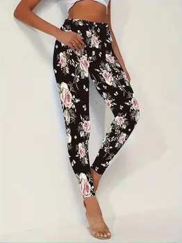 Women's Casual Floral Print Elegant Leggings