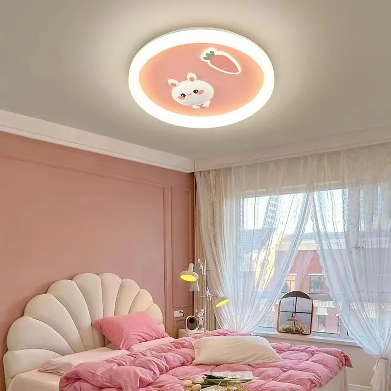 

Cartoon Rabbit Nursery Ceiling Light For Kids Room Lighting Led Cute Bedroom Light For Girls Room Children Room Led Lamp Light