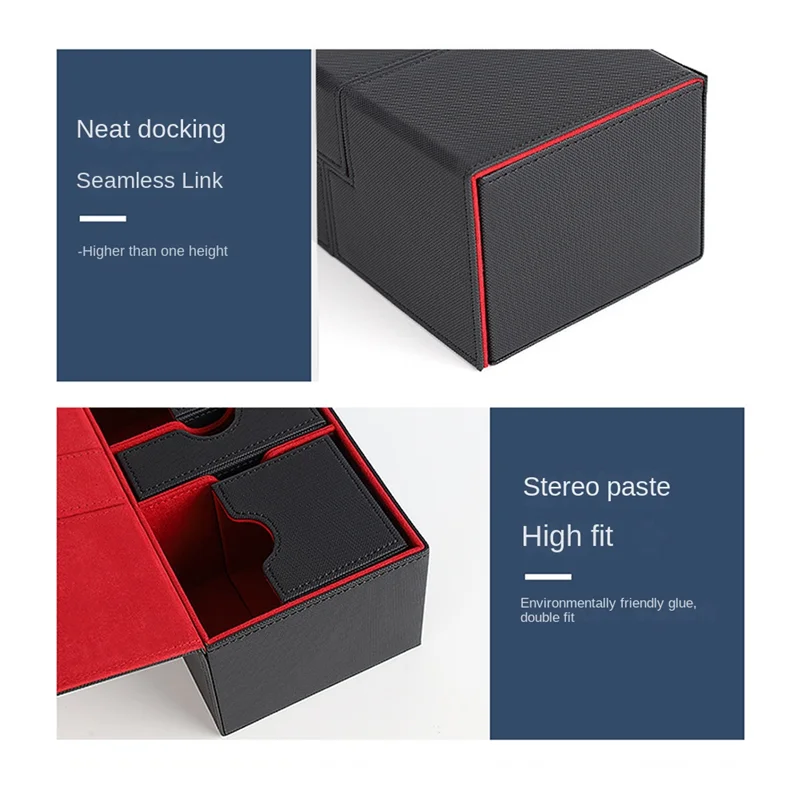 A70F-Multifunction Case Container Card Box Card Protector Deck Boxes Holds 200+ Carrying Organiser Case