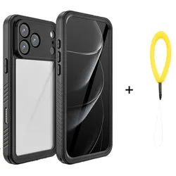 Outdoor Waterproof and Shockproof Protective Phone Case - 360° Full Body Dust Cover - iPhone Air (Black)