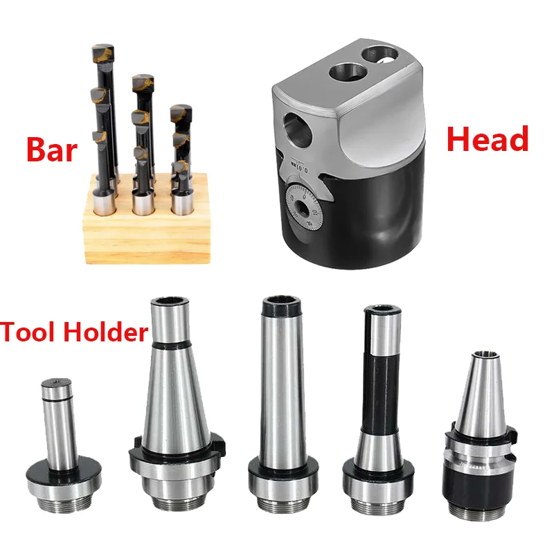 

F1 2/3/4 inch 50/75/100mm F1 Type Boring Head 12/18/25mm Lathe Boring Bar Milling Holder For Milling Machine Tools