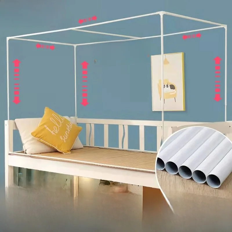 Bunk Bed Top Ra Painted Iron Student Mosquito Net Bed Curtain Exble Thiened Single Bed Dormi Universal