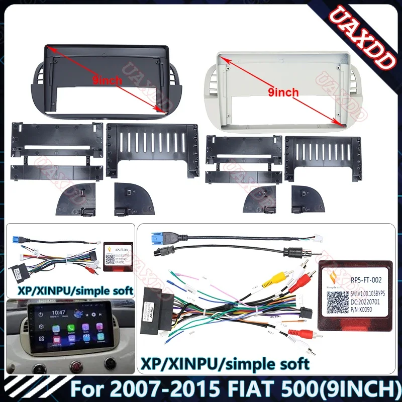 カーラジオ Android MP5 マニュアルフレーム 9インチ 2DIN ヘッドユニット フェイシア ステレオ ダッシュトリム ア 9インチ  カーラジオ フェイシア GPS ステレオ プレーヤー 2 DIN ヘッドユニット パネル ダッシュ フレーム に適合する ラジオ フェイシア フレーム  9 ... 7インチ カーラジオステレオ GPS MP5 プレーヤー 2 DIN ヘッドユニット フェイシア パネルフレーム ダッシュカバー に