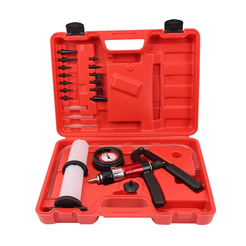 

Auto Diagnostic-Tool Car Auto Handheld Vacuum Pump Brake Bleeder Adaptor Fluid Reservoir Oil Tester Tools Kit