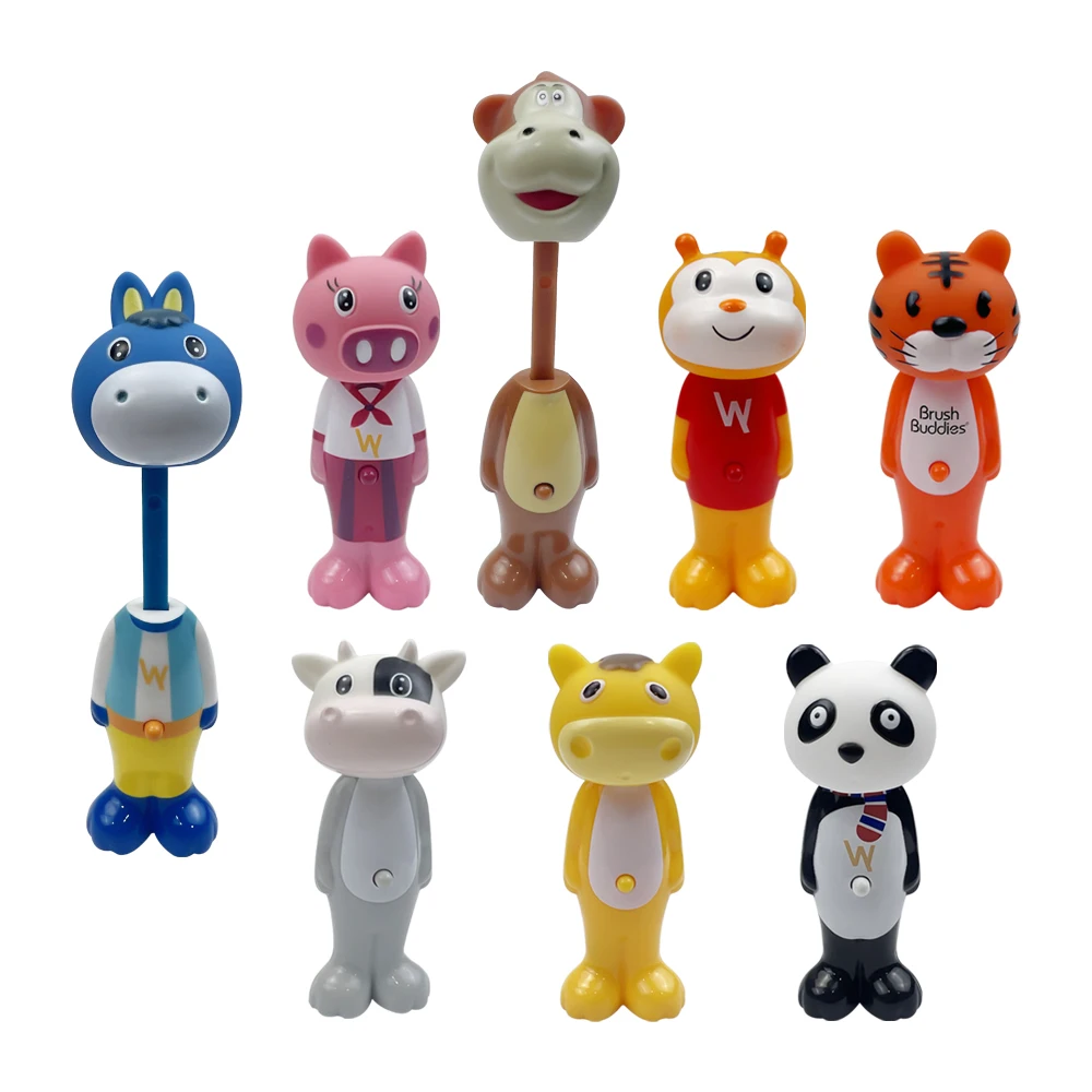 5-Piece Cute Cartoon Soft Bristle Toothbrush Set