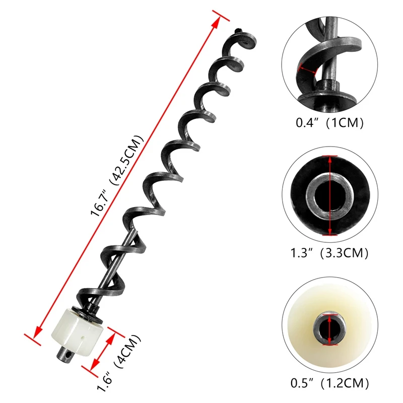 Wood Pellet Oven Screw Wood Pellet Oven Feeding Screw with Bushing