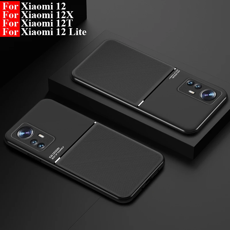 For Xiaomi 12 lite Case Magnetic Phone Case For Coque Xiaomi Mi 12 Pro Silicone Mobile Phone Back Cases Mi 12X Cover phone case phone protector cover magnetic case