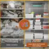 Fruit Storage Containers for Fridge with Removable Colander, Airtight Food Storage Container, Dishwasher Safe Produce Saver 4