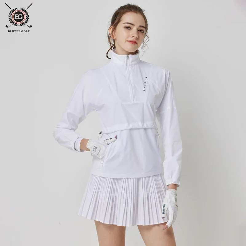 BG Golf Women's Ice Silk Sunscreen Clothing Breathable High-end UV Protection Sports Cool Loose Jacket Summer Thin Golf Coat