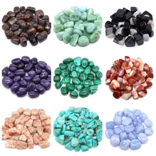 자연 떨어졌다 돌 치유 크리스탈 공작석 Amazonite Chiastolite 표본 에너지 미네랄 탱크 수족관 정원 홈 장식