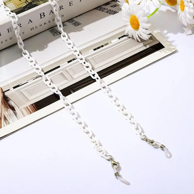 Fashion Acrylic Women Largands Glasses Chains Reading Sunglasses Chain Holder Cord Eyeglasses Hanging Neck Chain Face-Mask Chain
