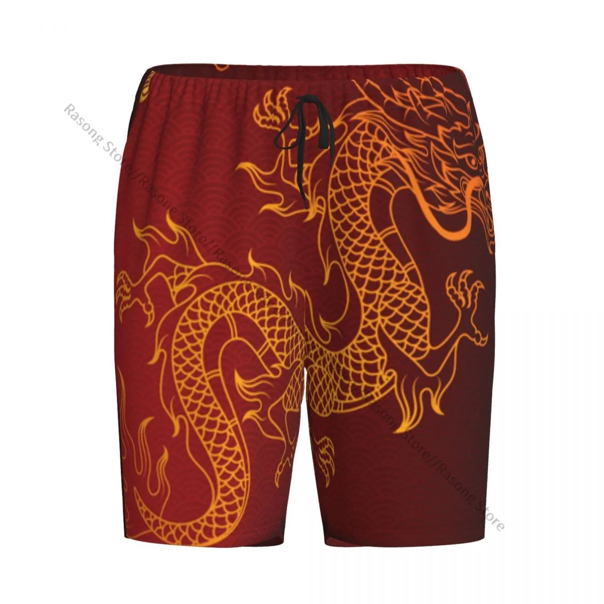 

Men's Short Sleep Pants Dragon Print Mens Pajamas Pants Sleepwear