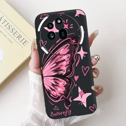 Cute Cartoon Black Silicone Soft Phone Case Bumper for Nothing Phone 3a (TGhei2172)