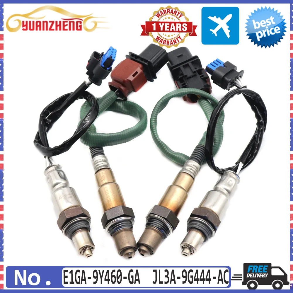 

4pcs Front Rear Air Fuel Ratio Lambda O2 Oxygen Sensor E1GA-9Y460-GA JL3A-9G444-AC For Ford Edge 2019-2021 2.7L