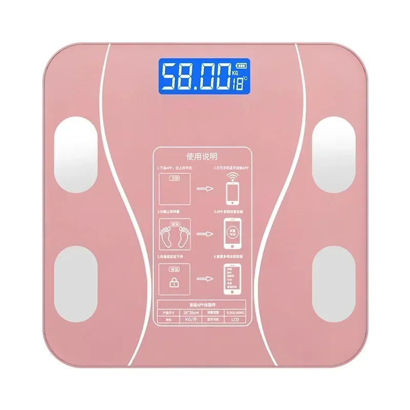 

Body Fat Scale Body Scales Smart Wireless Digital Bathroom Weight Scale Body Composition Analyzer Weighing Scale USB