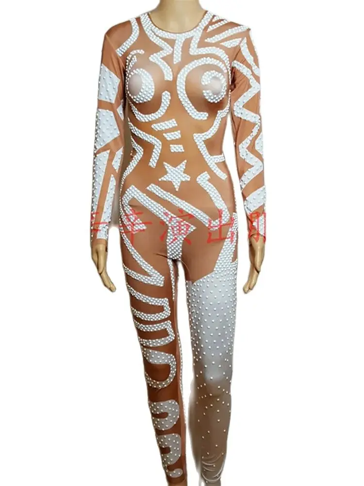 

Высококачественный популярный комбинезон с контрастными бриллиантами, эластичный комбинезон, новинка 2024, модная женская одежда на заказ