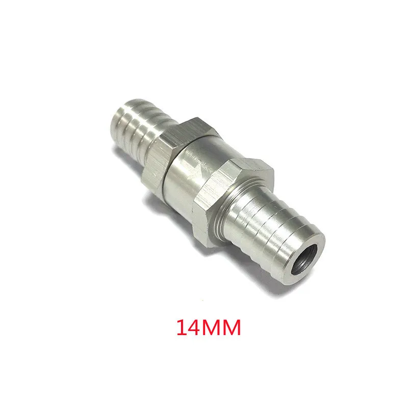 1PCS 4mm 6mm 8mm 10mm 12mm 14mm Aluminum Alloy One Way Fuel Non Return Check Valve For Petrol And Diesel Oil