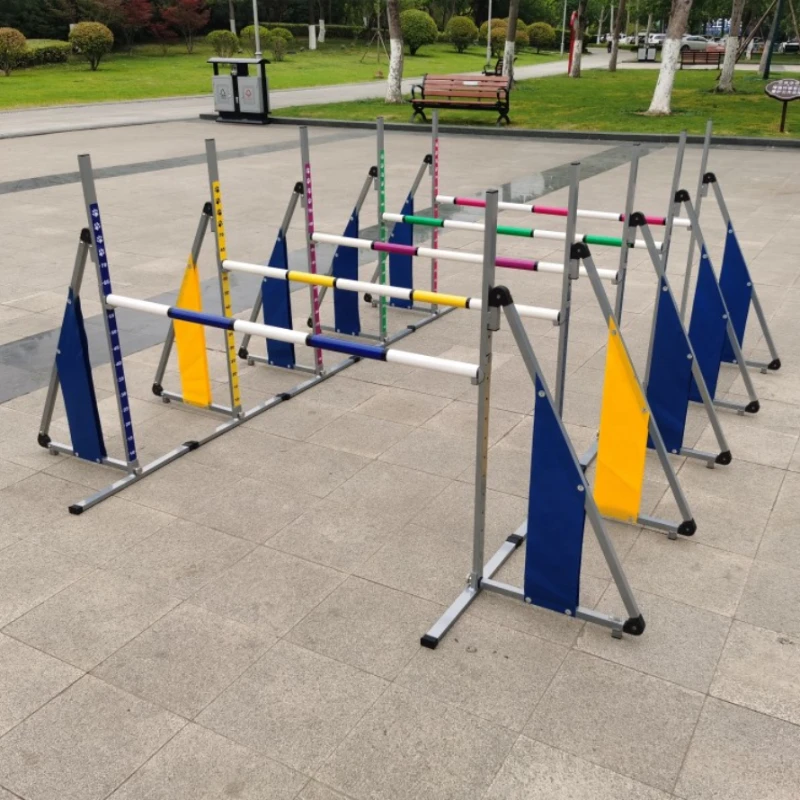 DogAgilityFoldingJumpAluminumHurdlePetTrainingEquipmentAgility