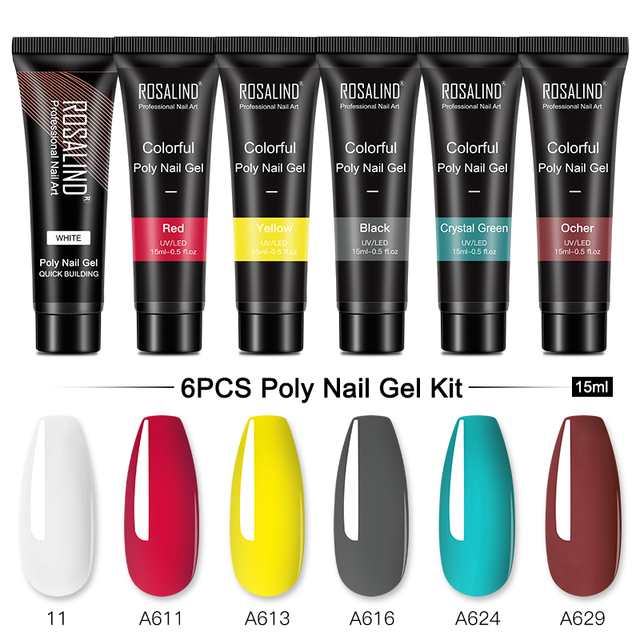 Poly Nail Gel Set For Nails Extension 15ml Gel Polish Semi Permanent Vernish Base Top Coat Gel Varnish Gel Nail Polish