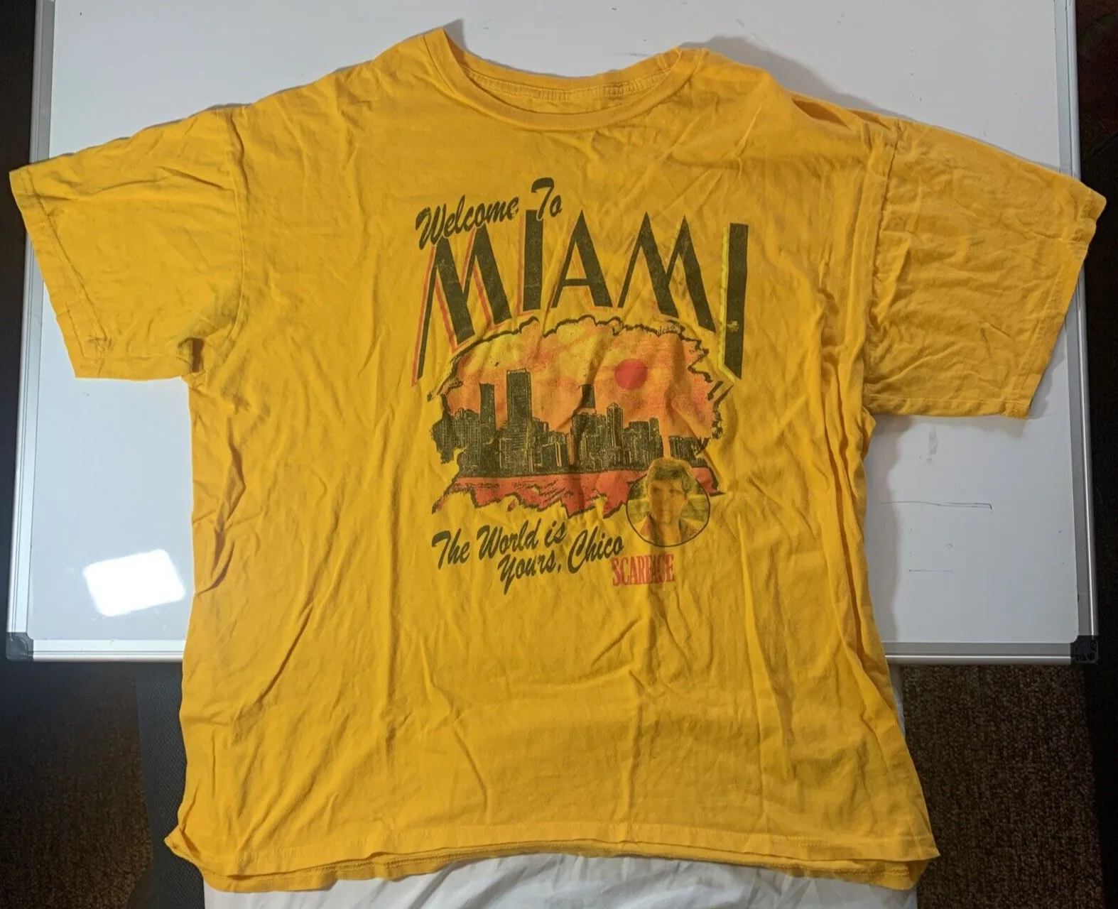 Scarface-Benvenuto A Miami, Il Mondo È Tuo, Chico - T-Shirt, Xxl, In Pensione