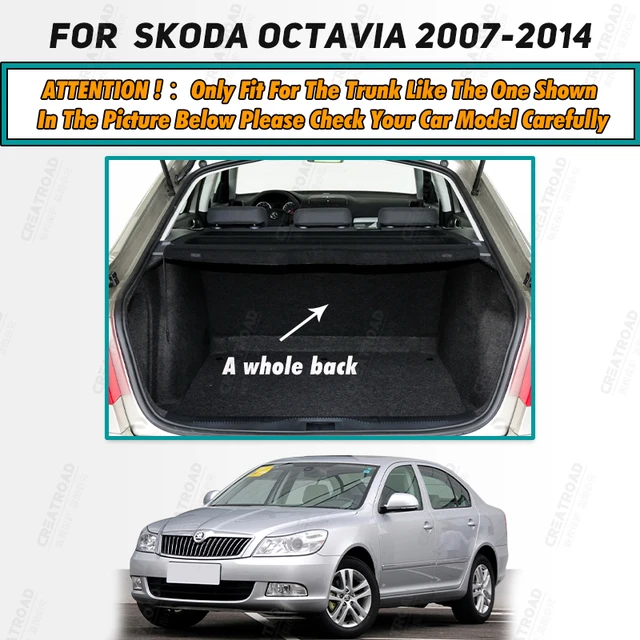 Auto Full Coverage Kofferraum matte für Skoda Octavia 2016-2019 16 15 14 13  12 11 10 Auto Kofferraum abdeckung Pad Innen schutz Zubehör - AliExpress