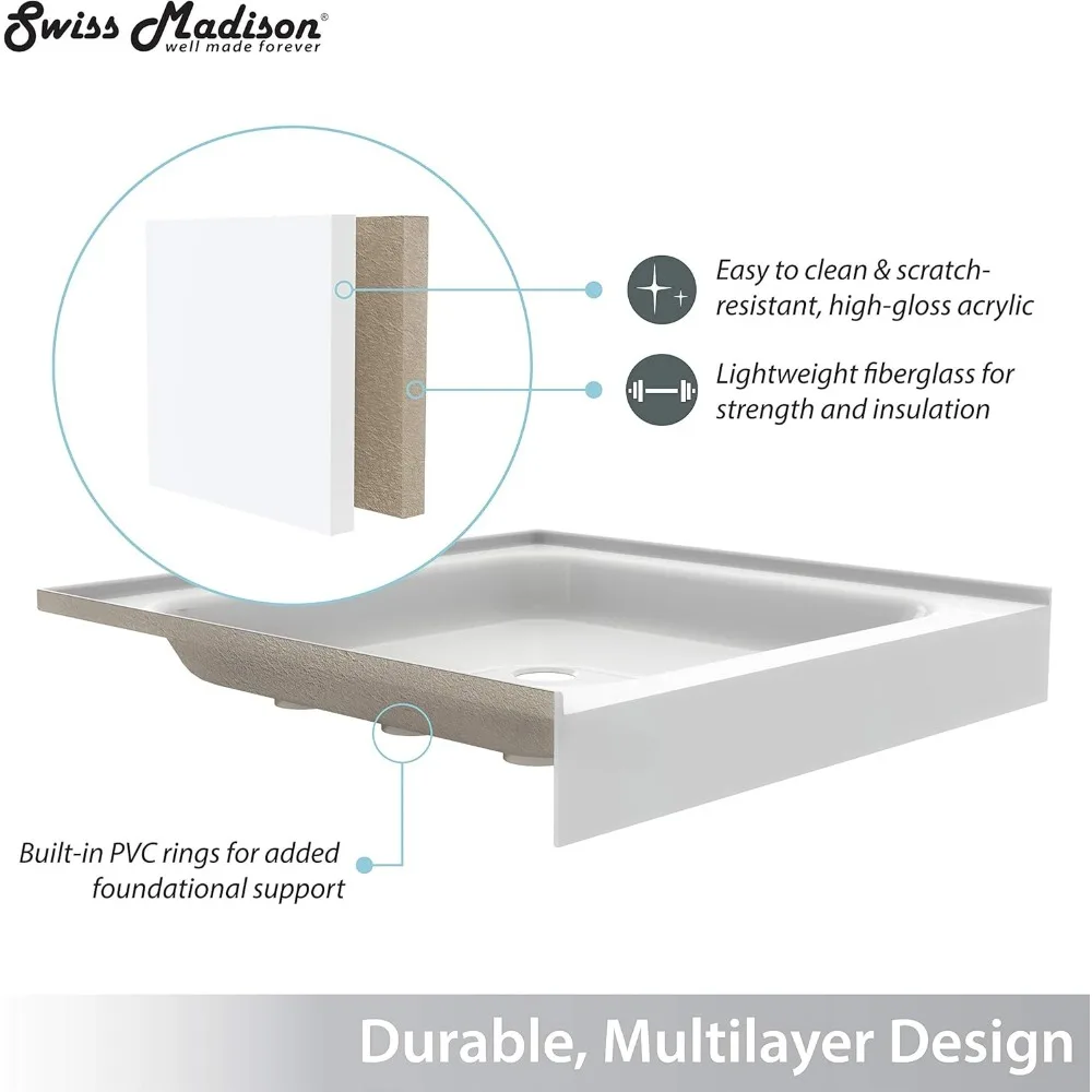 Shower Base, SM-SB510 Voltaire 48x36 Shower Base