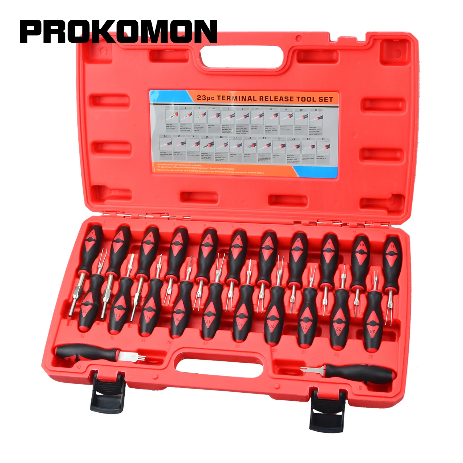 

23pcs Car Universal Terminal Release Removal Tool Set Automotive Wiring Connector Crimp Pin Extractor For BMW Ford VW