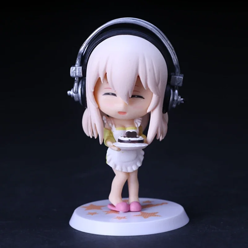 10CM Anime Figure Super Sonico Working Swimsuit Suit Chassis
