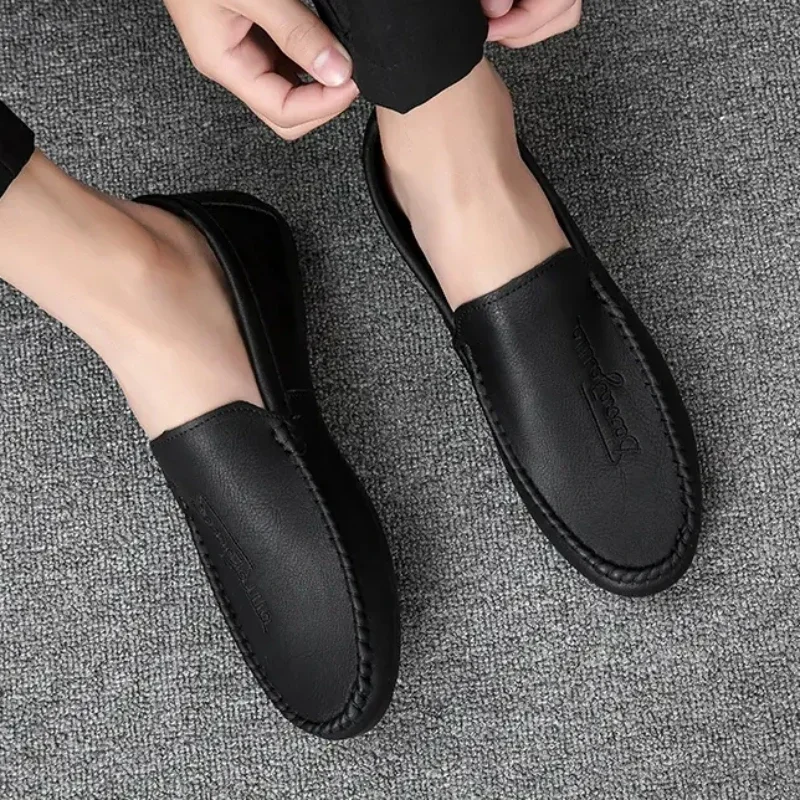 Mens Loafers Men Casual Spring Autumn Casual Shoes Luxury Brand Men's Business Shoes PU Leather for Men Slip on