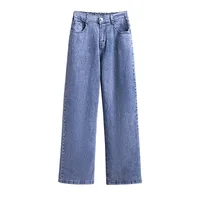 155Kg Plus Size Women's Jeans High Waist Slim Casual Loose Straight Pants Trousers Hip 150-160 Black Blue 5XL 6XL 7XL 8XL 9XL - Image 6