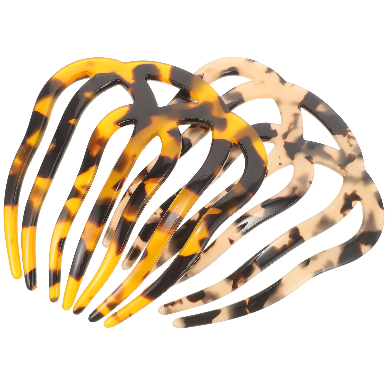 

Hair Accessory Retro Seven-Tooth Comb Barrettes Unique Combs Vintage Barber Acetate Sheet Women's