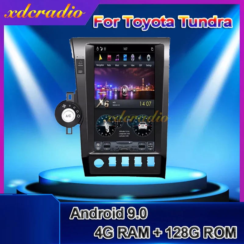 

Xdcradio Vertical Screen Tesla Style 13.6'' Android 9.0 For Toyota Tundra Radio Automotivo Car Dvd Multimedia Player 2007-2011