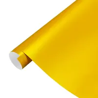 Car Sticker Color Change Vinyl Film Matte Metallic Yellow PET Bubble Free Wrapping Car Accessories Auto Self Adhesive Decals 3