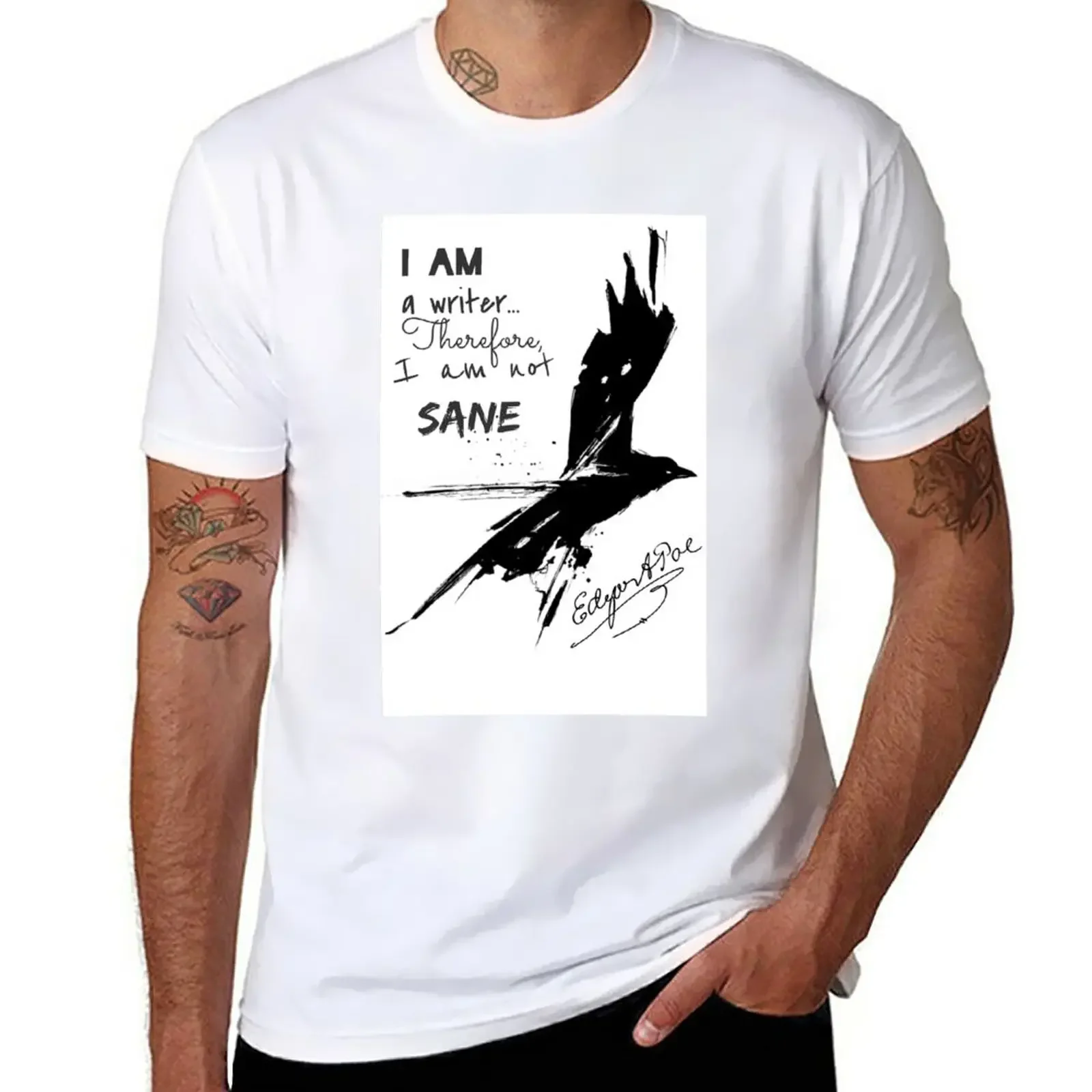 

Edgar Allan Poe: I Am A Writer T-Shirt Aesthetic clothing blanks quick drying men clothes