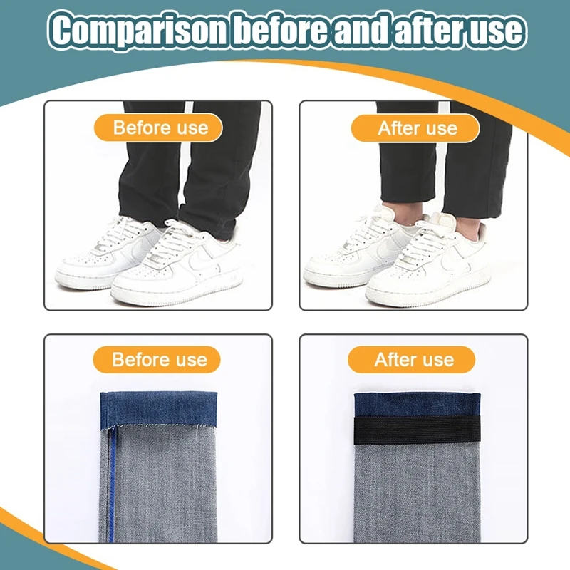 Pants Edge Shorten Self-Adhesive Tape for Trousers Legs Edge Shortening Tape Paste Hem Iron on Pants Jeans Clothes Length Adjust