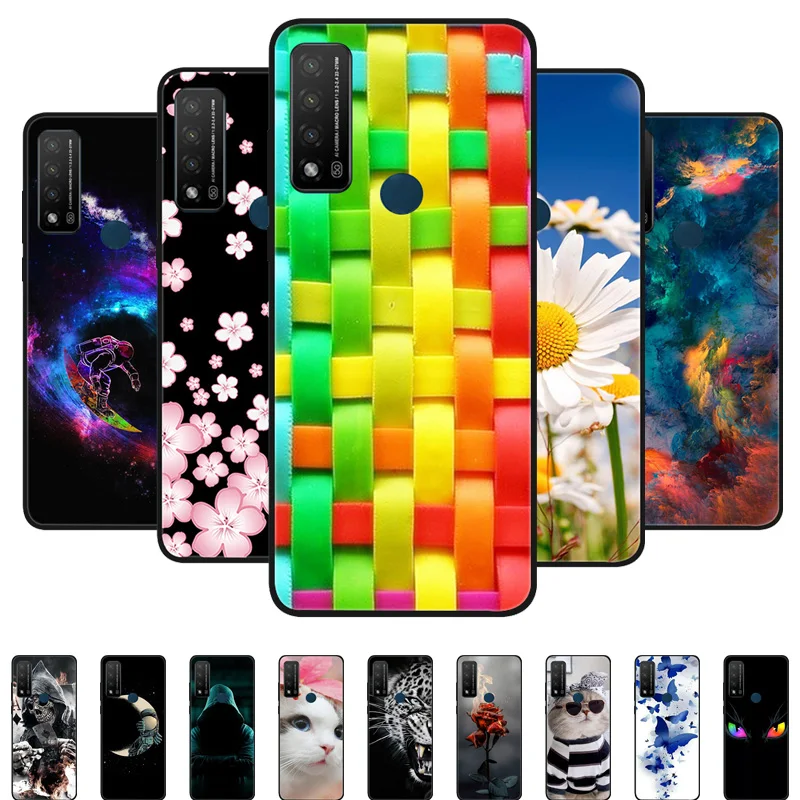 Lion & Cats Soft TPU Silicone Protector Cover - Black