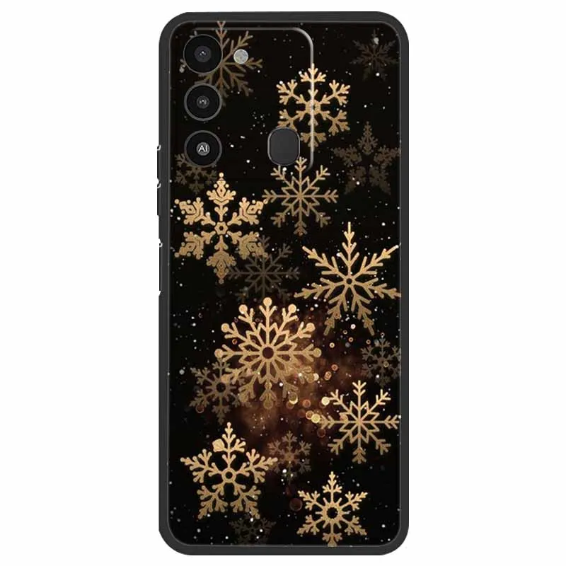 Holiday Edition Silicone Soft TPU Phone Cover - Festive Design Case