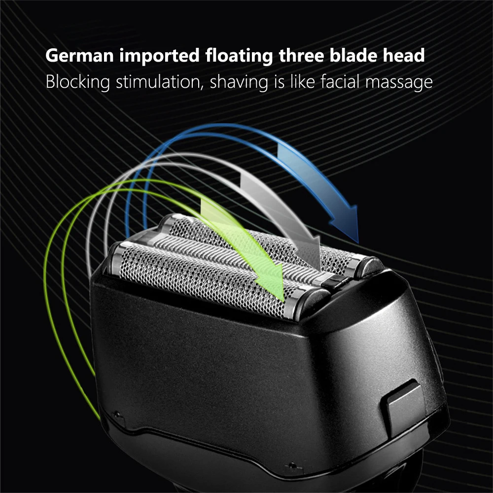 Xiaomi Komingdon Professional Shaving Machine Electric Razor Waterproof Beard Trimmer Digital Display Razors Shaver for Men SX-1 2