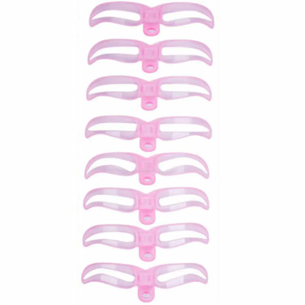 8 Pairs Women Eyebrow Stencil Kit Reusable Eyebrow Grooming Stencil Card Shaping Template Makeup Tools makeup tools eyebrow stencil tool eye makeup tools