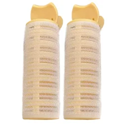 Heatless Curling Accessories Kit - Effortless Overnight Curls and Fluffy Styles (Yellow  2pcs)