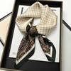 New Satin Shawl Design Wild leopard Print Silk Square Women neck scarves Wrap Headkerchief Beach Hair Band women's bandana 3