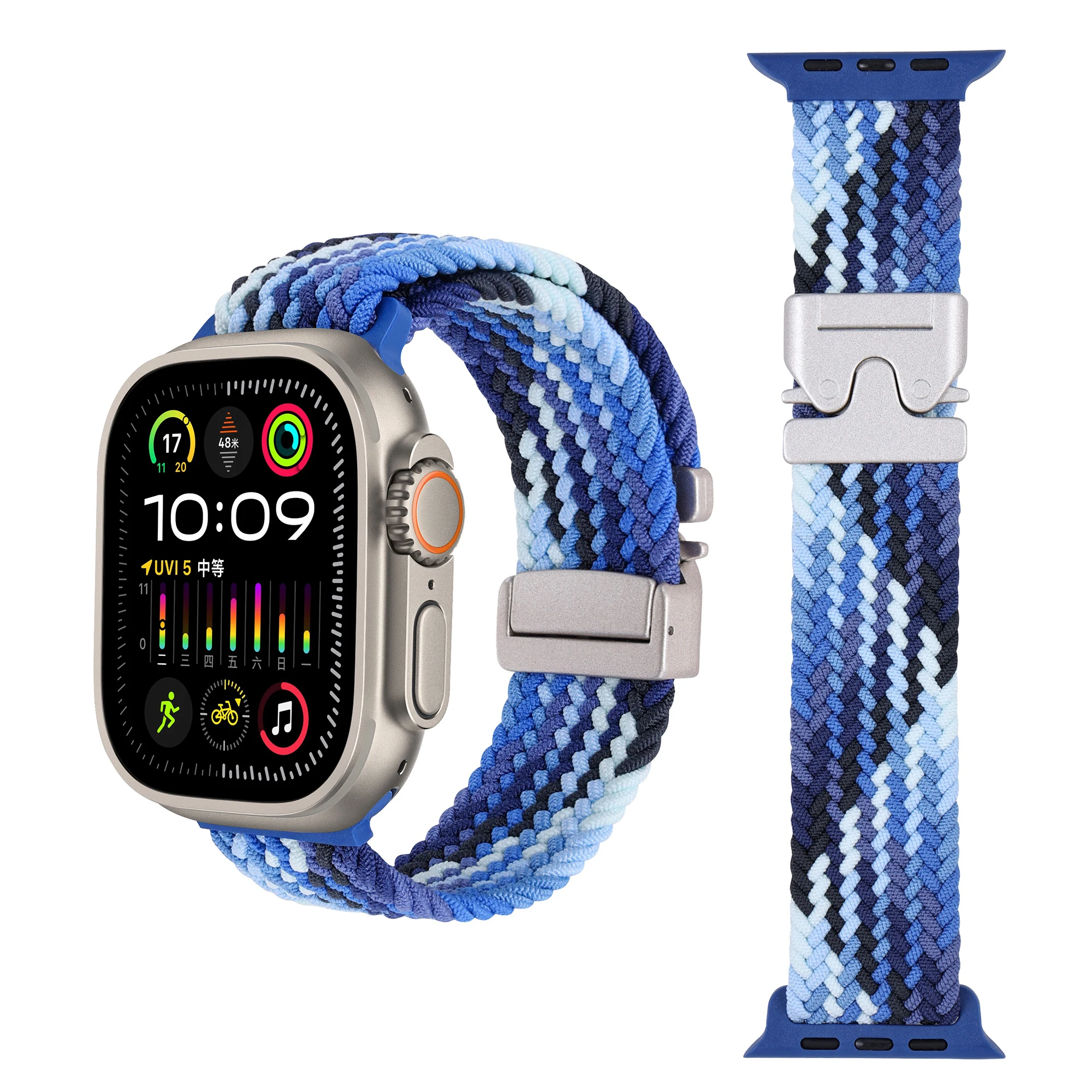 Nylon Braided Strap with Parachute Metal Buckle
