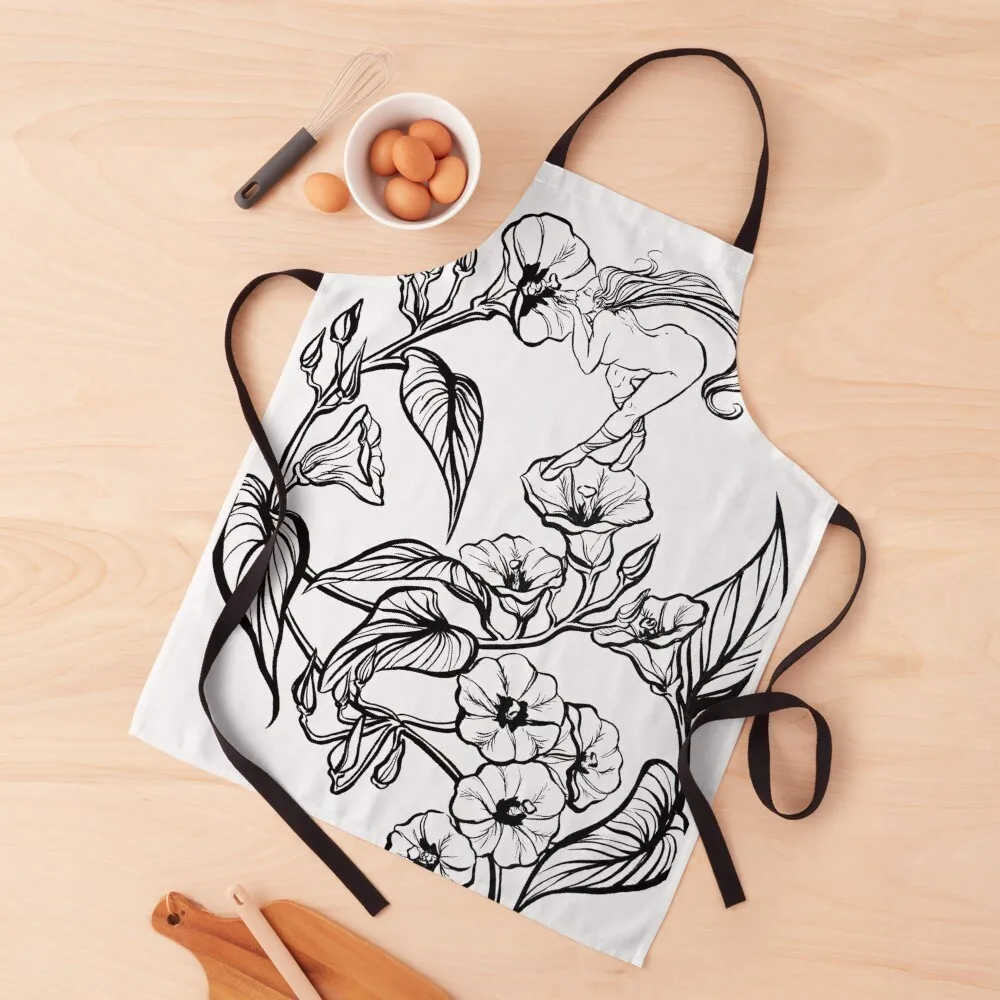 

Morning Glory, Turbina corymbosa Apron Aprons For Woman Kitchen Things And For Home Kitchen Apron For Man