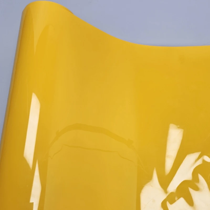 HighGlossyYellowCarStickerWrapingVinylWrapStickersonCarFilmCoverWrappingFoil