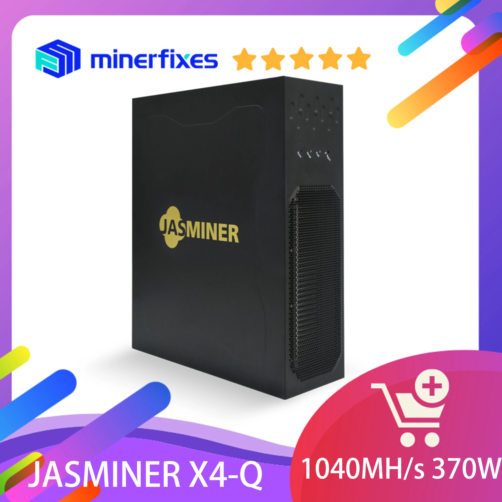 

Brand NEW Jasminer X4 Q Miner 1040MH/s 370W Power Consumation Miner Jasminer X4Q Etc Miner 180 Days Warranty