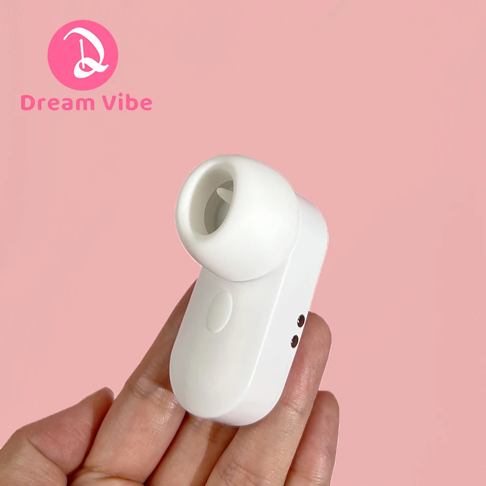 Bella 2 in 1 Tiny Sucker White Licking and Sucking Mini Vibrator Earphone Shape Sex Her Toy Pleasure Woman Nipple Clitorial 18+